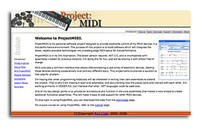 ProjectMidi home page