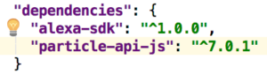 particle api dependency