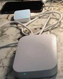 SmartThings, TPLink Nano, and iPhone