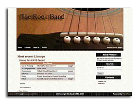 TheRockBand.org home page